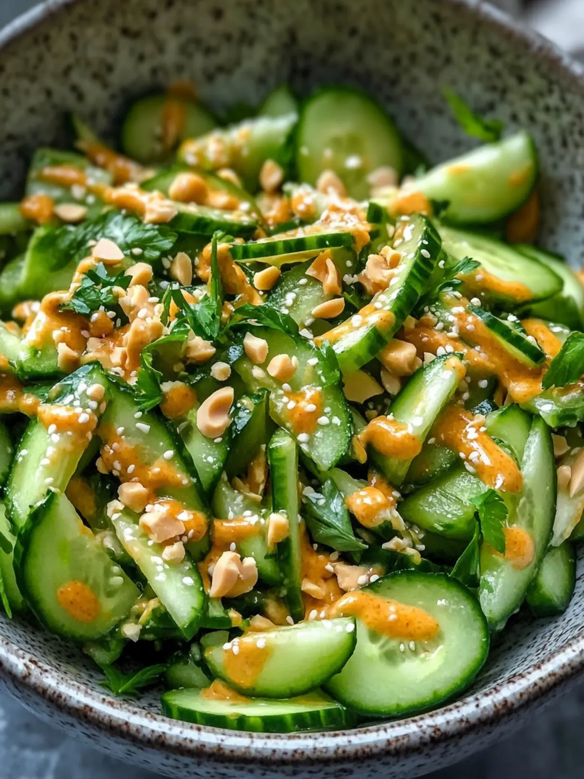 Crispy Cucumber and Peanut Butter Salad for a Refreshing Bite 5 Cucumber and Peanut Butter Salad