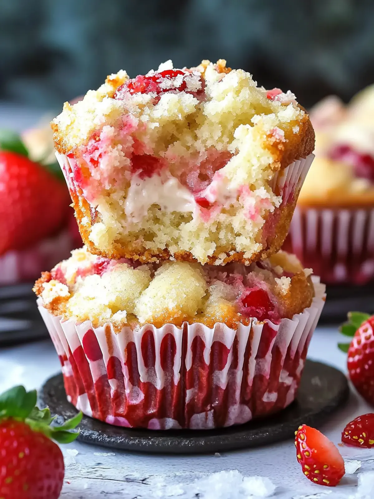 Strawberry Cream Cheese Muffins that Will Brighten Your Morning 2 Strawberry Cream Cheese Muffins