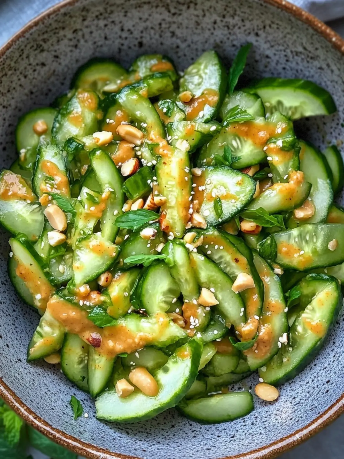 Crispy Cucumber and Peanut Butter Salad for a Refreshing Bite 2 Cucumber and Peanut Butter Salad