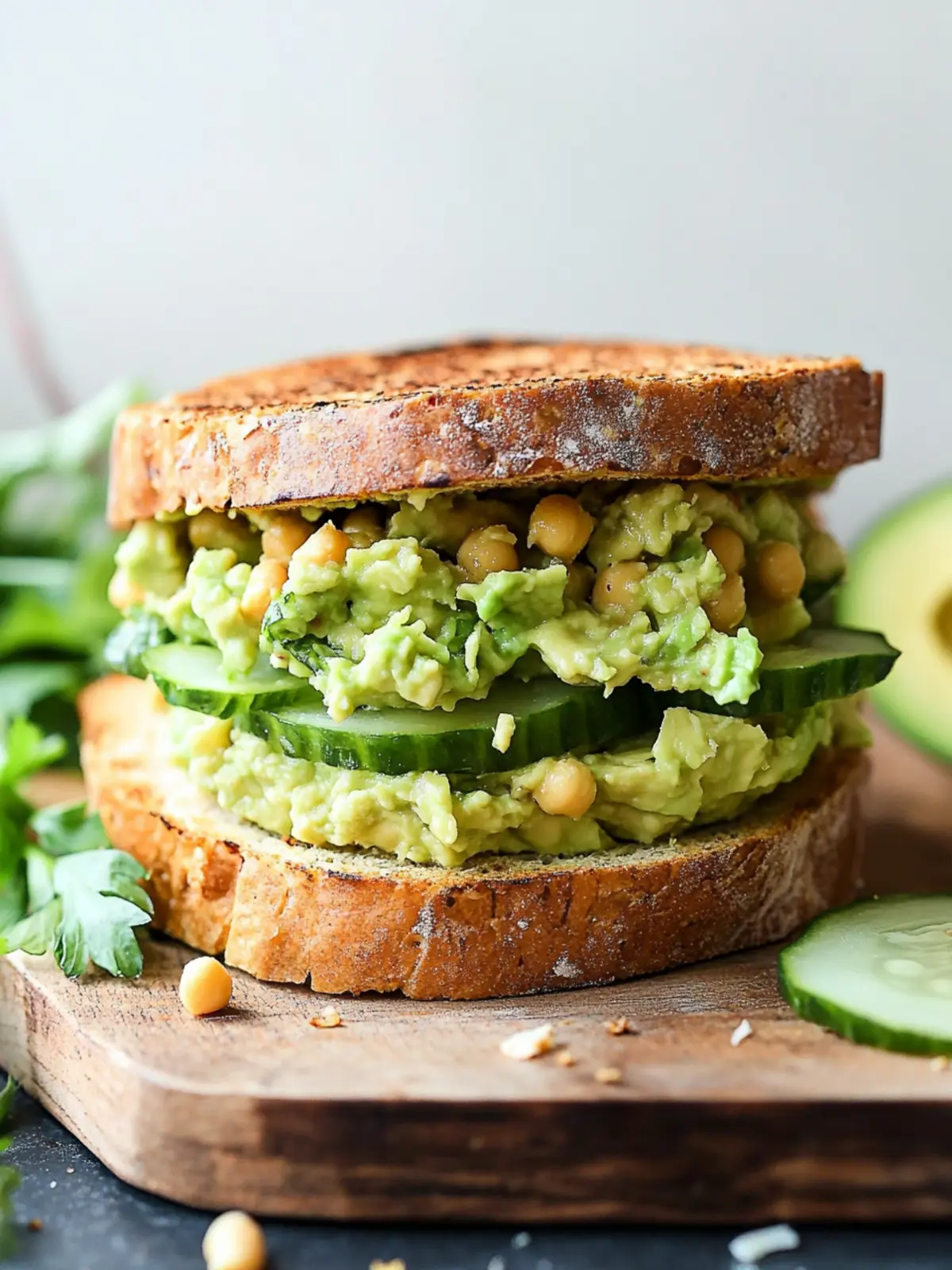 Smashed Chickpea Avocado Dill Pickle Sandwiches That Wow 3 Smashed Chickpea Avocado Dill Pickle Sandwiches