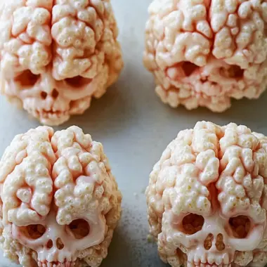 Marshmallow Rice Krispies Halloween Brains: Spooktacular Fun! 9 Marshmallow Rice Krispies Halloween Brains