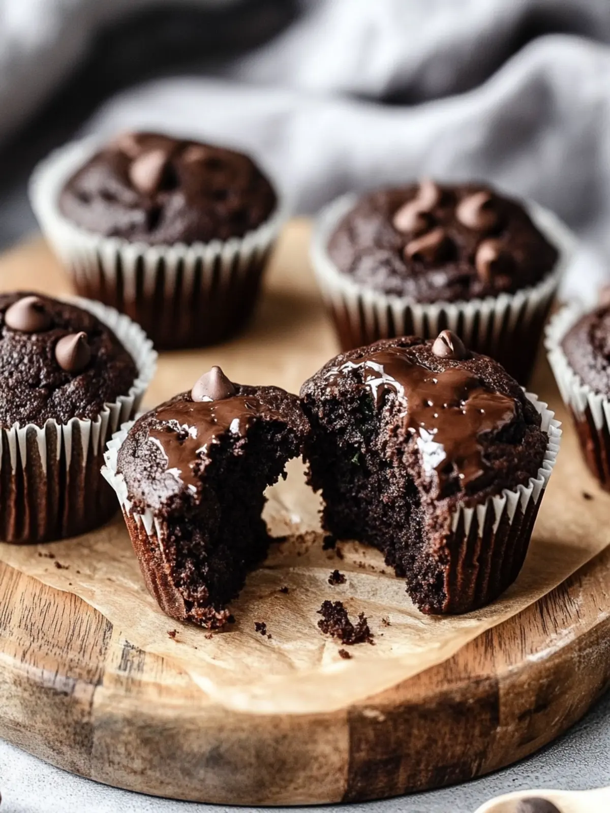 Indulge in Double Chocolate Zucchini Muffins for Guilt-Free Treats 2 Double Chocolate Zucchini Muffins