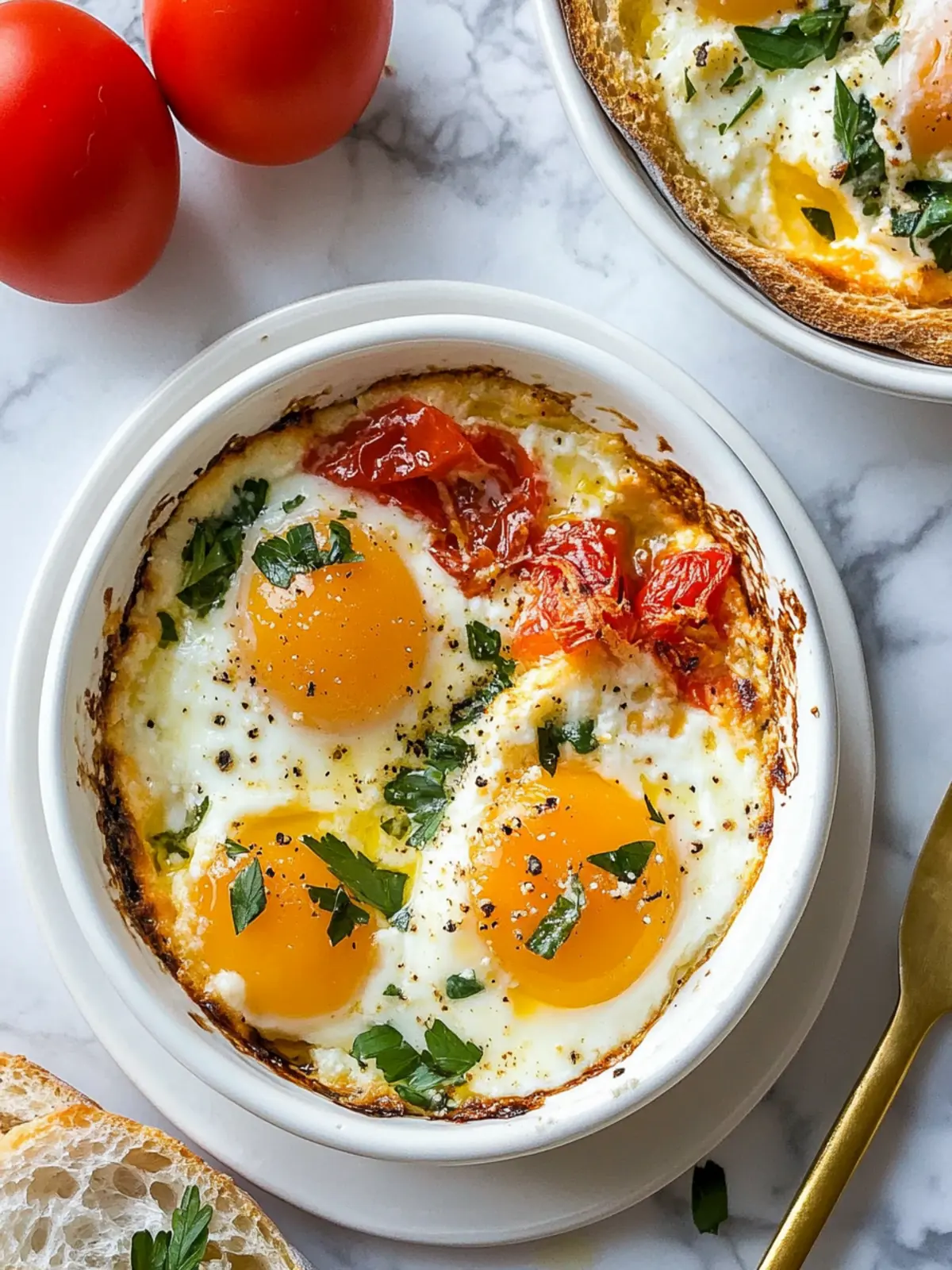Baked Feta Eggs: A Creamy Mediterranean Breakfast Wonder 4 Baked Feta Eggs