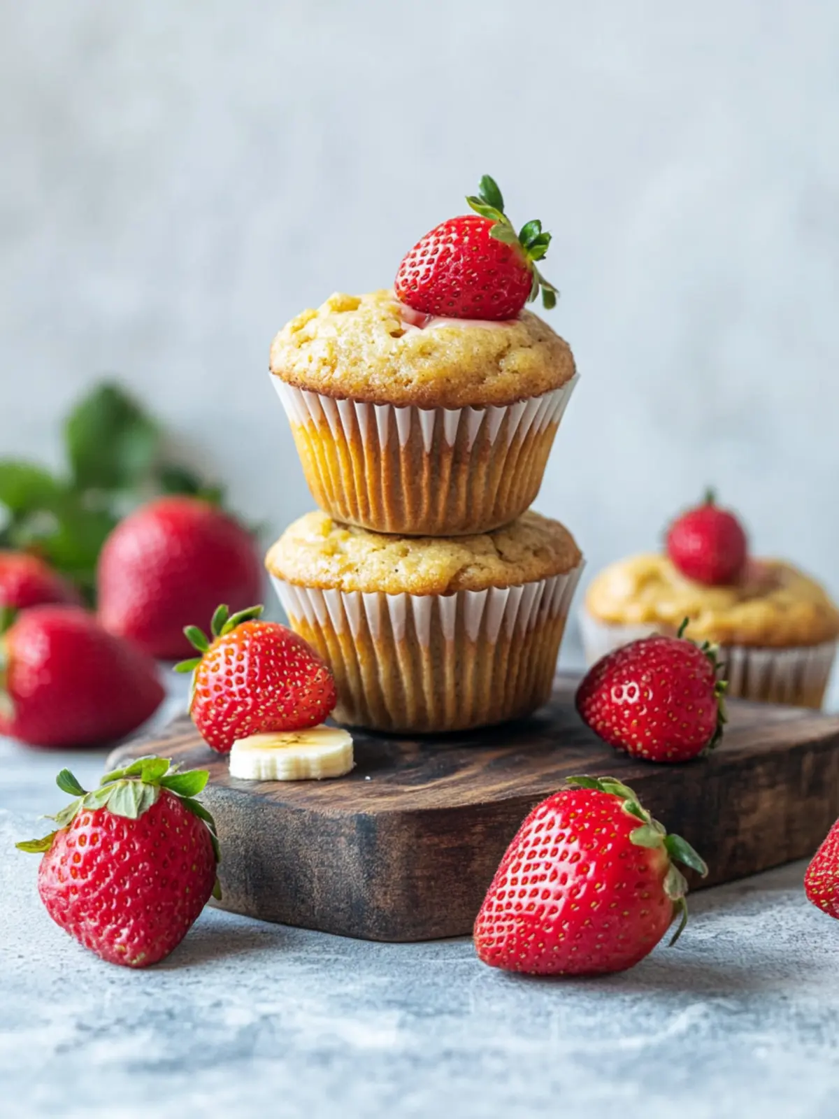 Delicious Strawberry Banana Yogurt Muffins You’ll Love 2 Strawberry Banana Yogurt Muffins