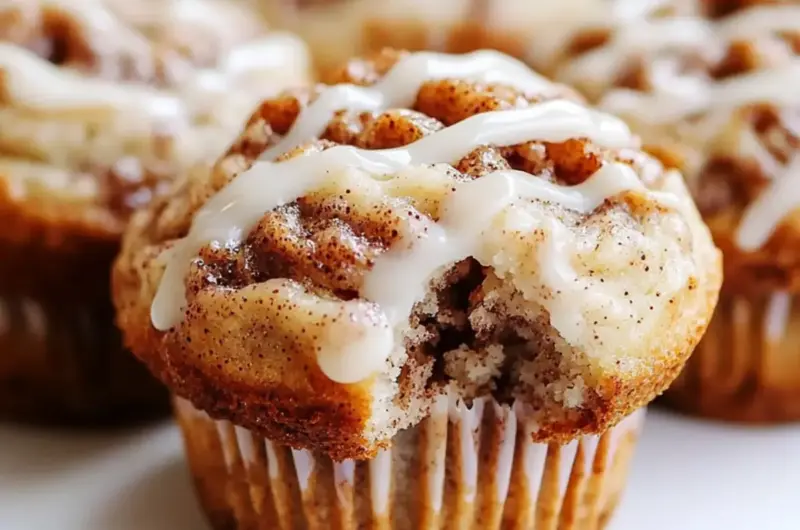 Cinnamon Roll Protein Muffins