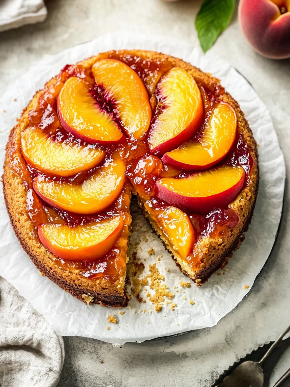 Bourbon Peach Upside Down Cake That Will Wow Your Guests 4 Bourbon Peach Upside Down Cake