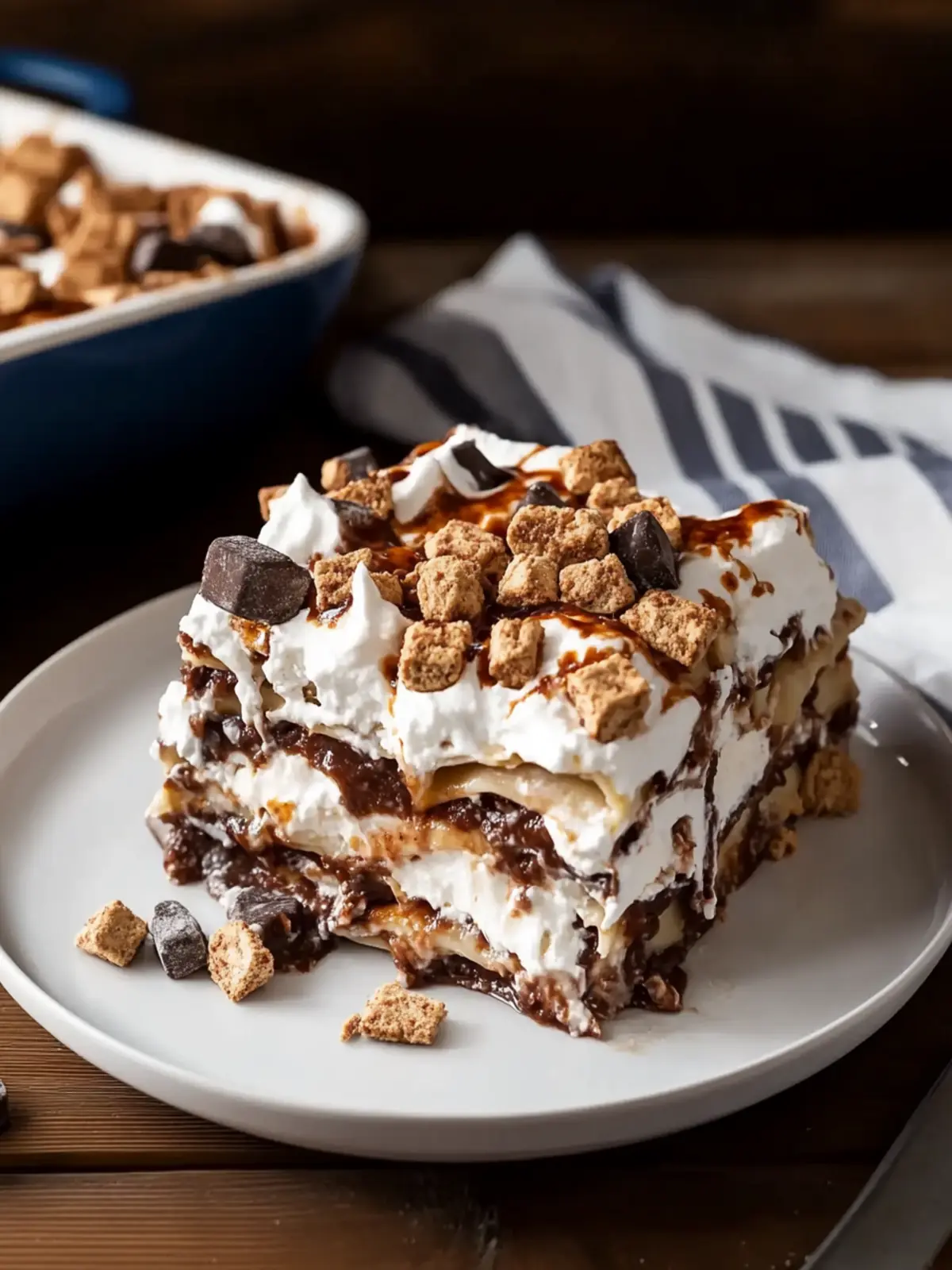 S'mores Lasagna: No-Bake Delight for Sweet Summer Nights 3 S'mores Lasagna