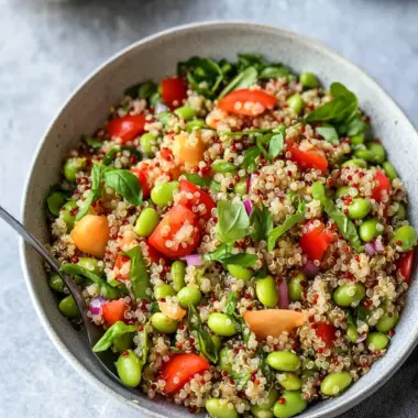 Quinoa Edamame Salad: Quick, Healthy & Full of Flavor! 9 Quinoa Edamame Salad