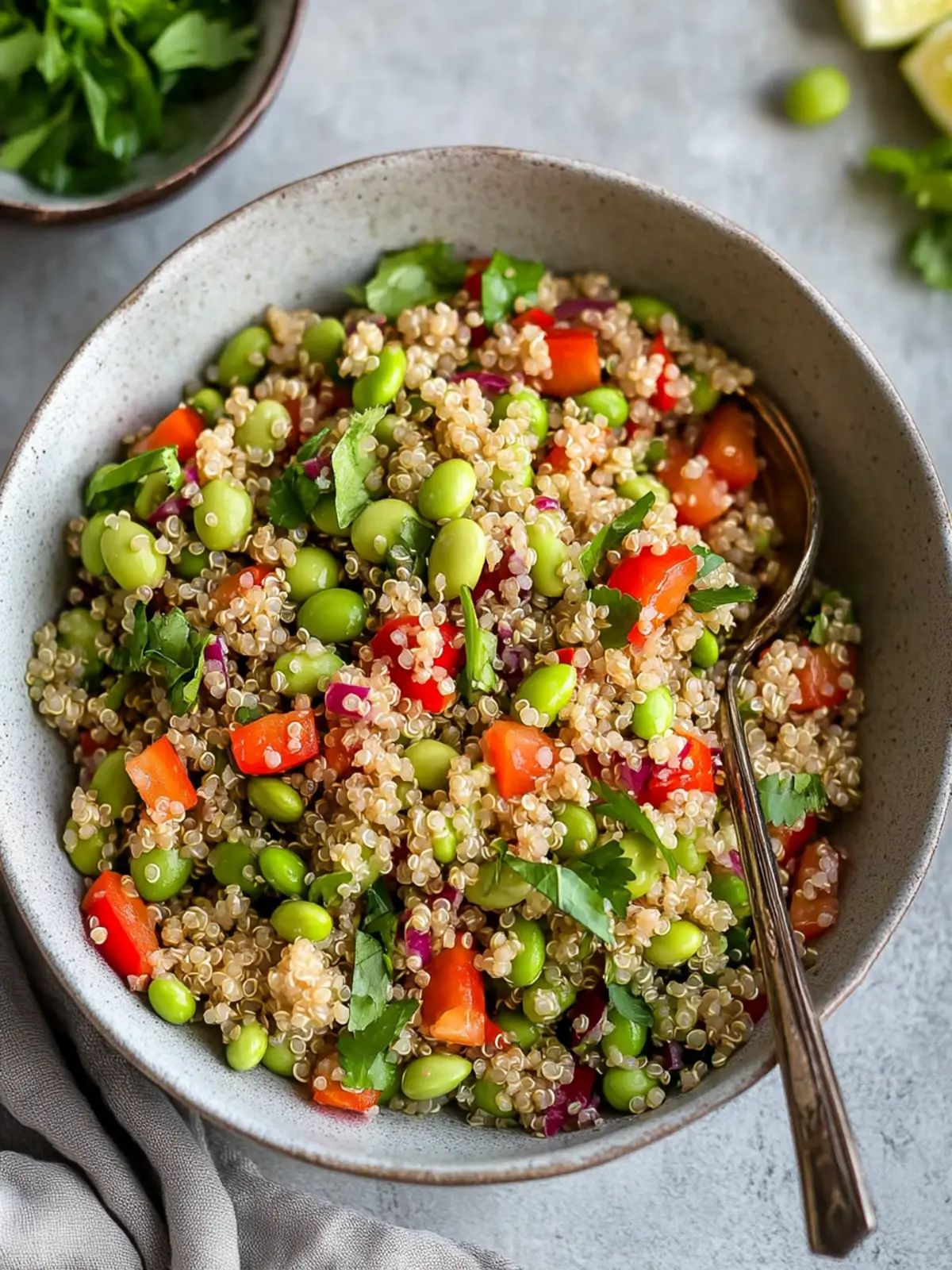Quinoa Edamame Salad: Quick, Healthy & Full of Flavor! 2 Quinoa Edamame Salad