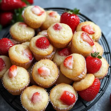 Sweet Strawberry Yogurt Mini Muffins for Guilt-Free Snacking 10 Strawberry Yogurt Mini Muffins