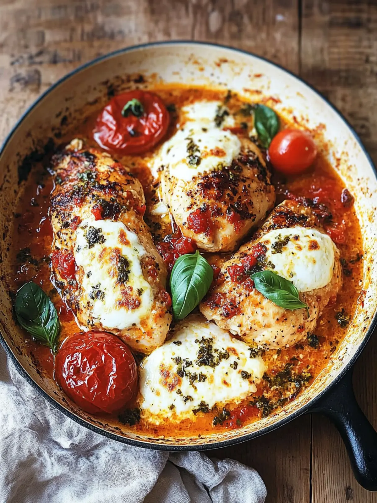 Garlic Tomato Chicken with Mozzarella: Comfort Food Made Easy 5 Garlic Tomato Chicken with Mozzarella