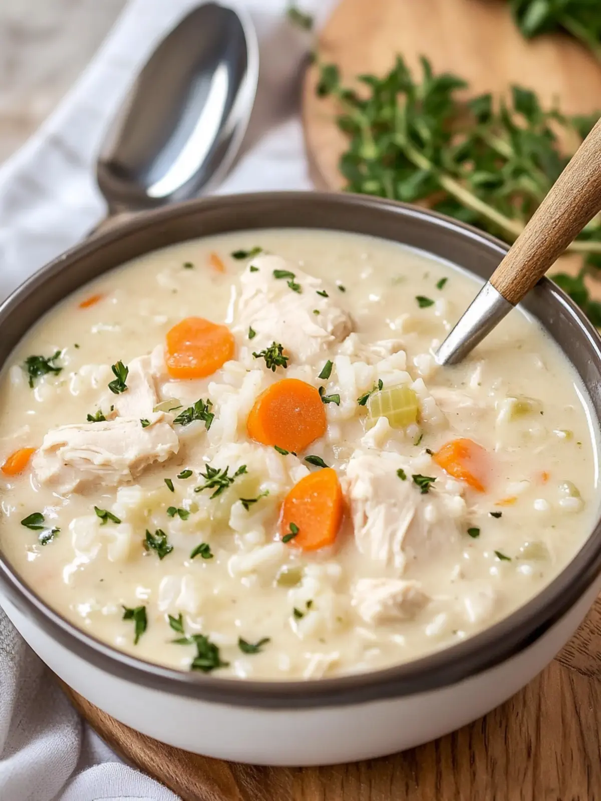 Creamy Chicken and Rice Soup: Your Ultimate Comfort Bowl 2 Creamy Chicken and Rice Soup