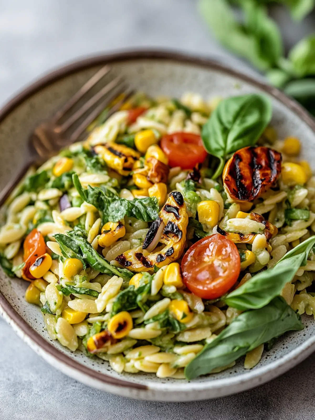 Grilled Corn Orzo Salad with Creamy Dill Dressing Surprise 2 Grilled Corn Orzo Salad