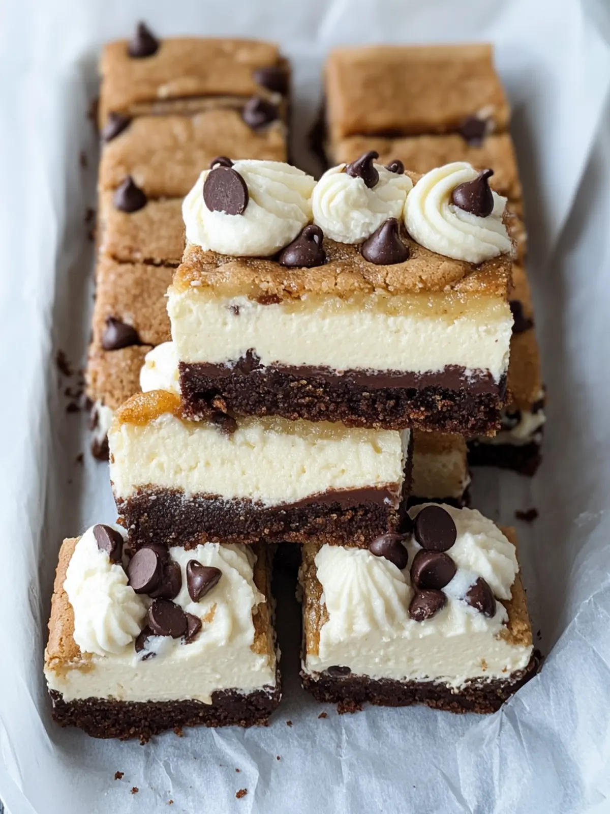 Irresistible Brown Butter Chocolate Chip Cookie Cheesecake Bars 3 Brown Butter Chocolate Chip Cookie Cheesecake Bars