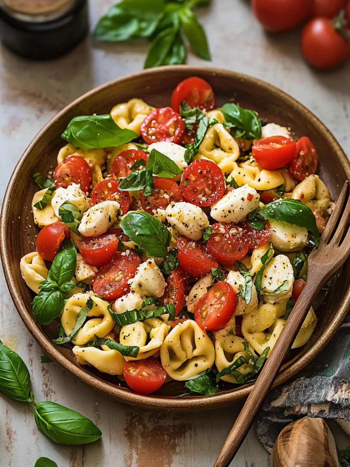 Tortellini Caprese Salad: A Fresh Spin on Classic Flavors 2 Tortellini Caprese Salad