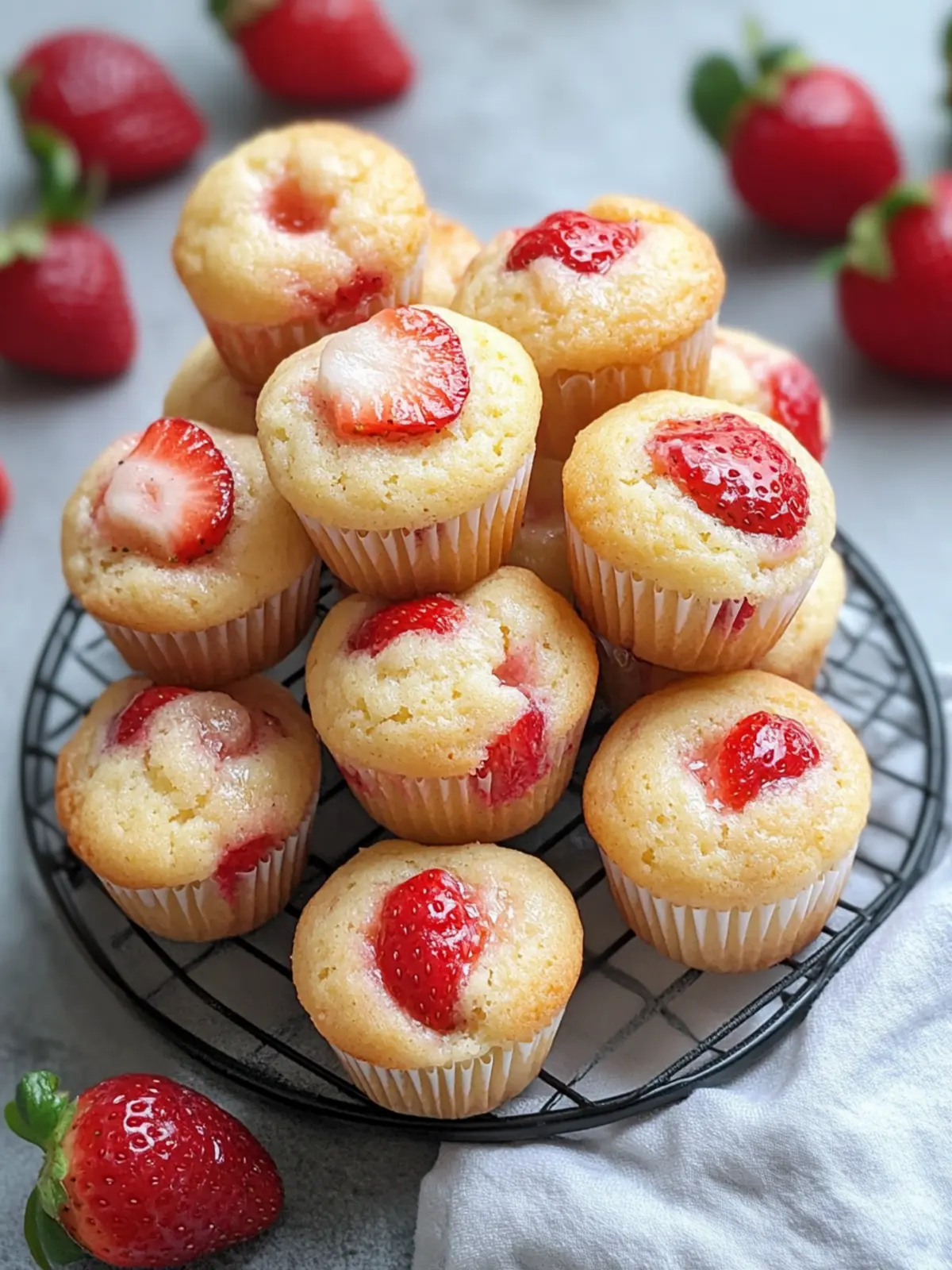Sweet Strawberry Yogurt Mini Muffins for Guilt-Free Snacking 4 Strawberry Yogurt Mini Muffins