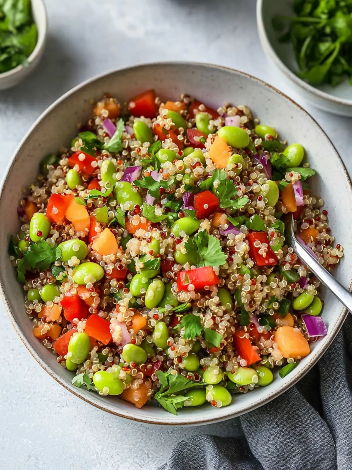 Quinoa Edamame Salad: Quick, Healthy & Full of Flavor! 4 Quinoa Edamame Salad