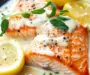 Delicious Salmon With Lemon Cream Sauce in 30 Minutes