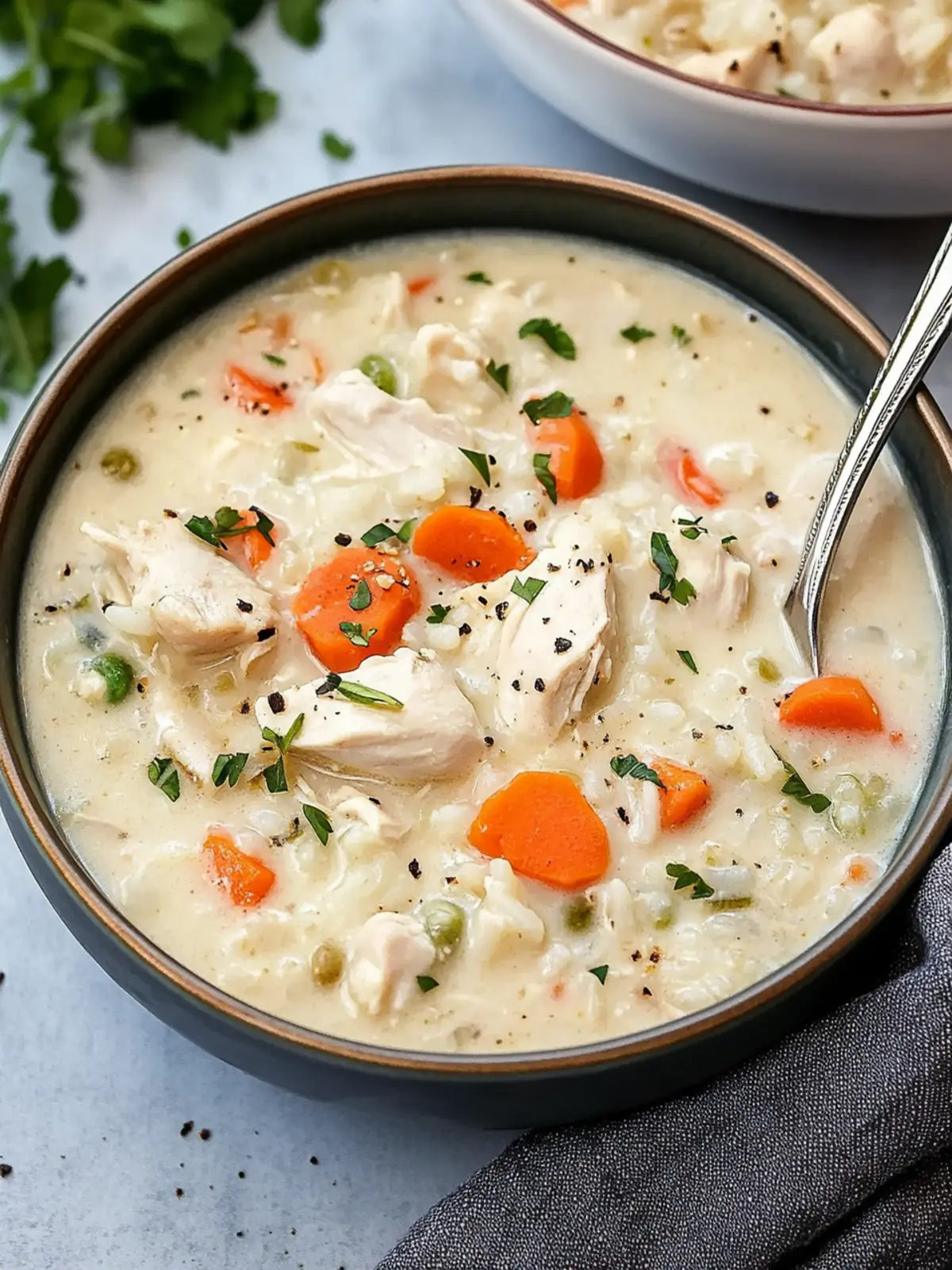 Creamy Chicken and Rice Soup: Your Ultimate Comfort Bowl 4 Creamy Chicken and Rice Soup