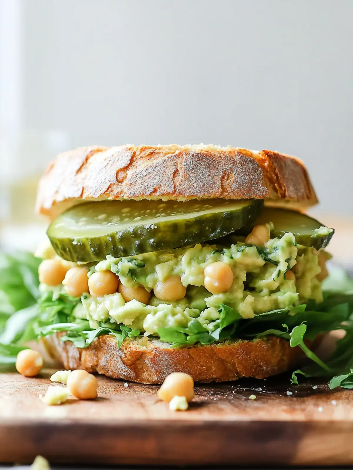 Smashed Chickpea Avocado Dill Pickle Sandwiches That Wow 5 Smashed Chickpea Avocado Dill Pickle Sandwiches