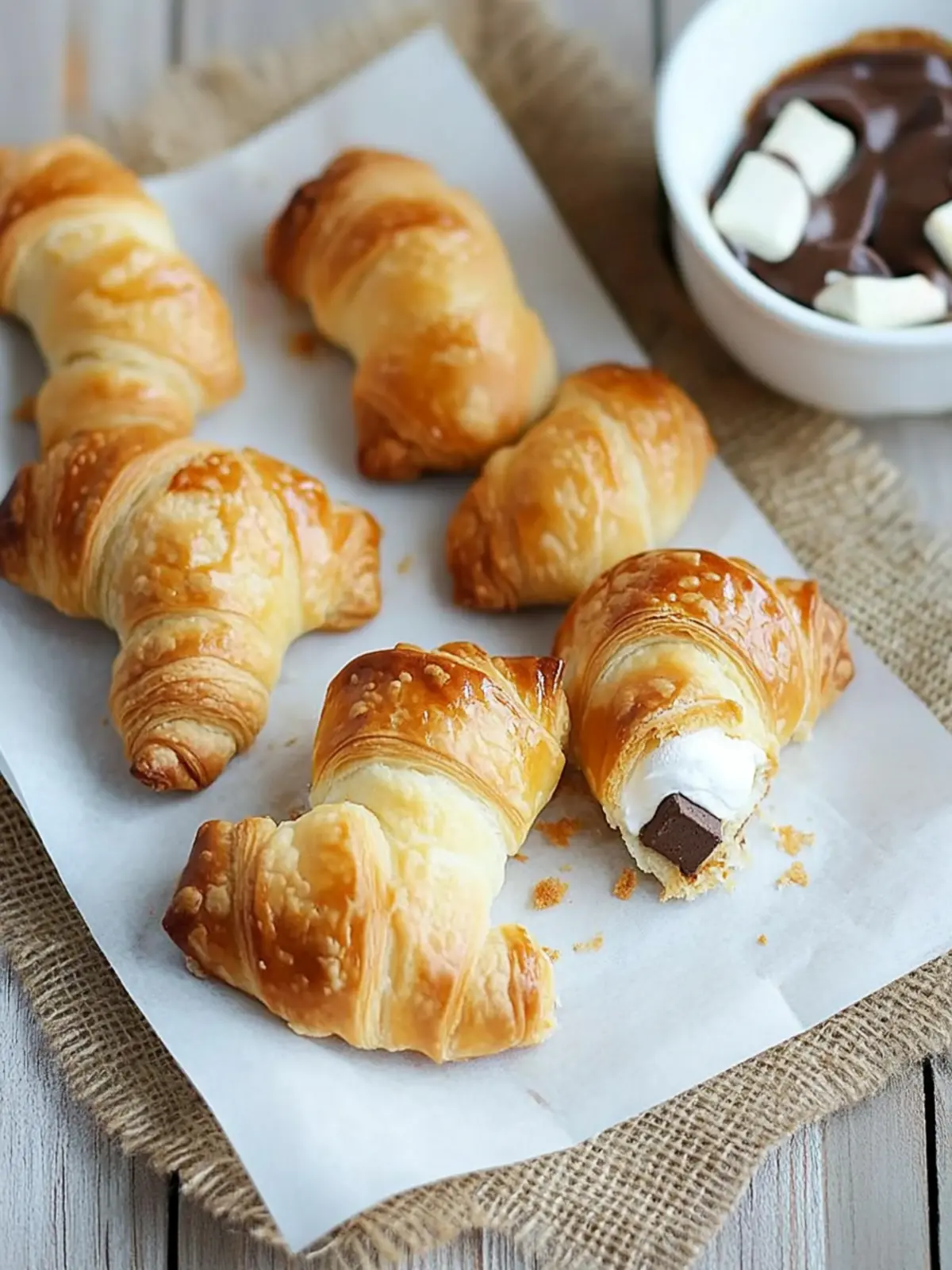 S’mores Crescent Rolls: Sweet, Gooey Treats to Wow Your Guests 3 S’mores Crescent Rolls