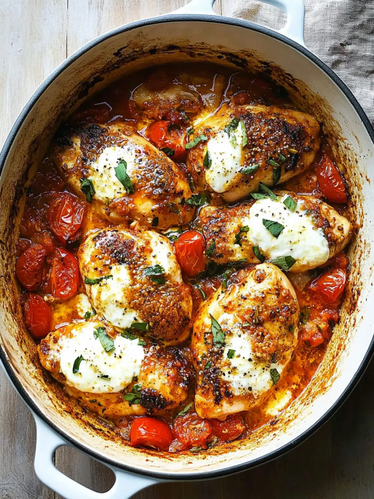 Garlic Tomato Chicken with Mozzarella: Comfort Food Made Easy 4 Garlic Tomato Chicken with Mozzarella