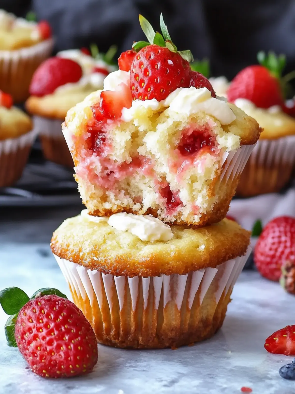 Strawberry Cream Cheese Muffins that Will Brighten Your Morning 4 Strawberry Cream Cheese Muffins