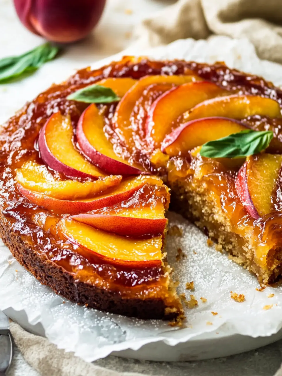 Bourbon Peach Upside Down Cake That Will Wow Your Guests 3 Bourbon Peach Upside Down Cake