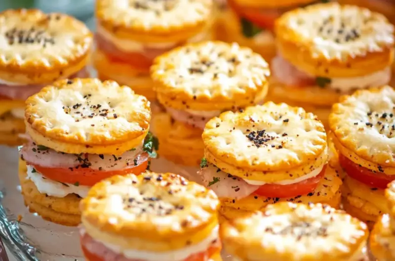 Ritz Cracker Party Sandwiches
