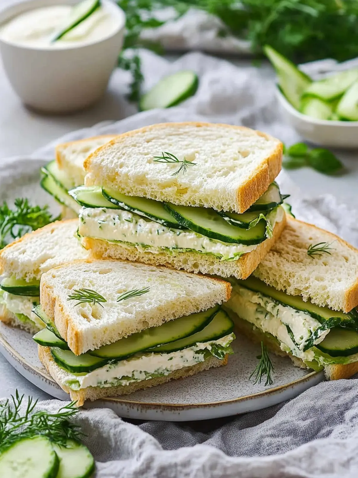 Delicious Classic Cucumber Sandwiches Perfect for Any Occasion 4 Classic Cucumber Sandwiches