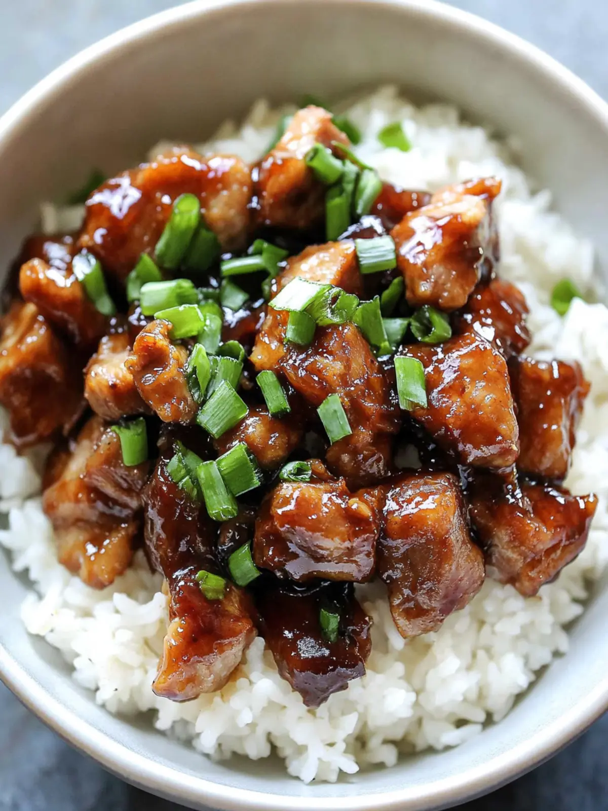 Sweet Caramelized Pork with Rice: A Flavorful Delight 4 Sweet Caramelized Pork with Rice