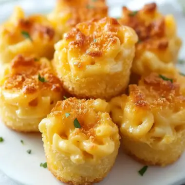 Mini Macaroni and Cheese Bites Packed with Cheesy Flavor 9 Mini Macaroni and Cheese Bites