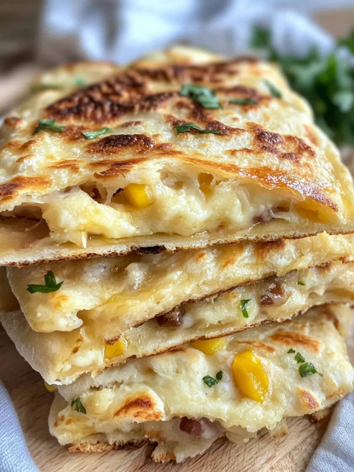 Homemade No Knead Garlic Flatbread in 25 Minutes! 4 No Knead Garlic Flatbread