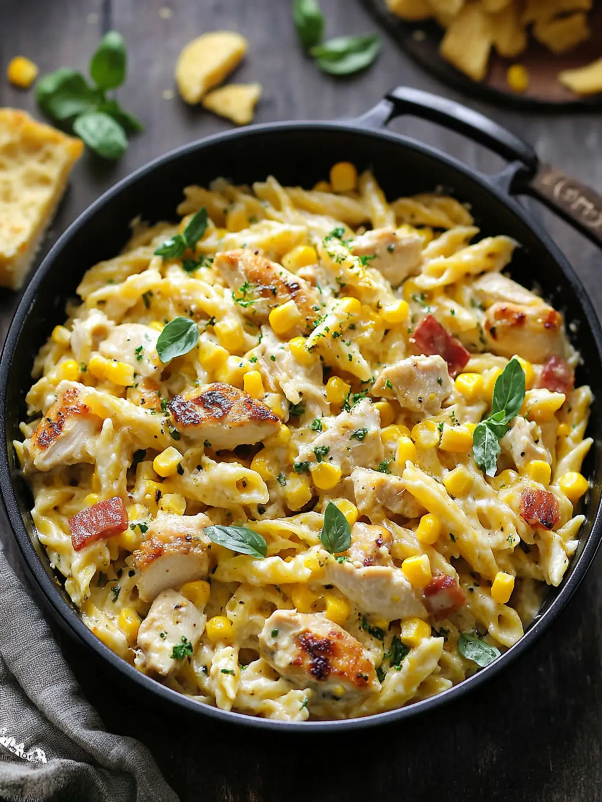 Creamy Chicken and Corn Pasta – A Quick Family Pleaser 3 Creamy Chicken and Corn Pasta