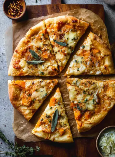 Pumpkin and Gouda Pizza