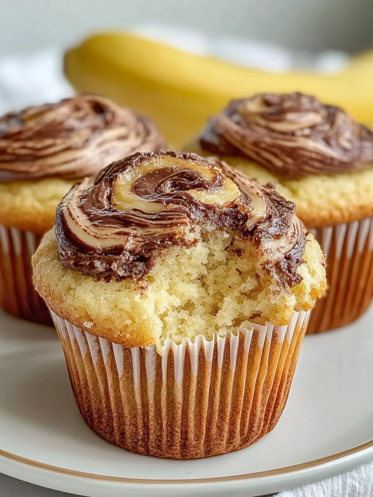 Nutella Swirl Banana Muffins for a Decadent Snack Attack 3 Nutella Swirl Banana Muffins