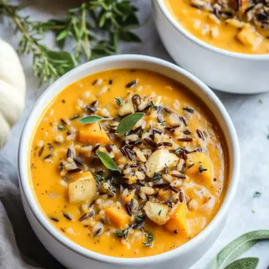 Cozy Up with Creamy Pumpkin Wild Rice Soup Magic 9 Pumpkin Wild Rice Soup