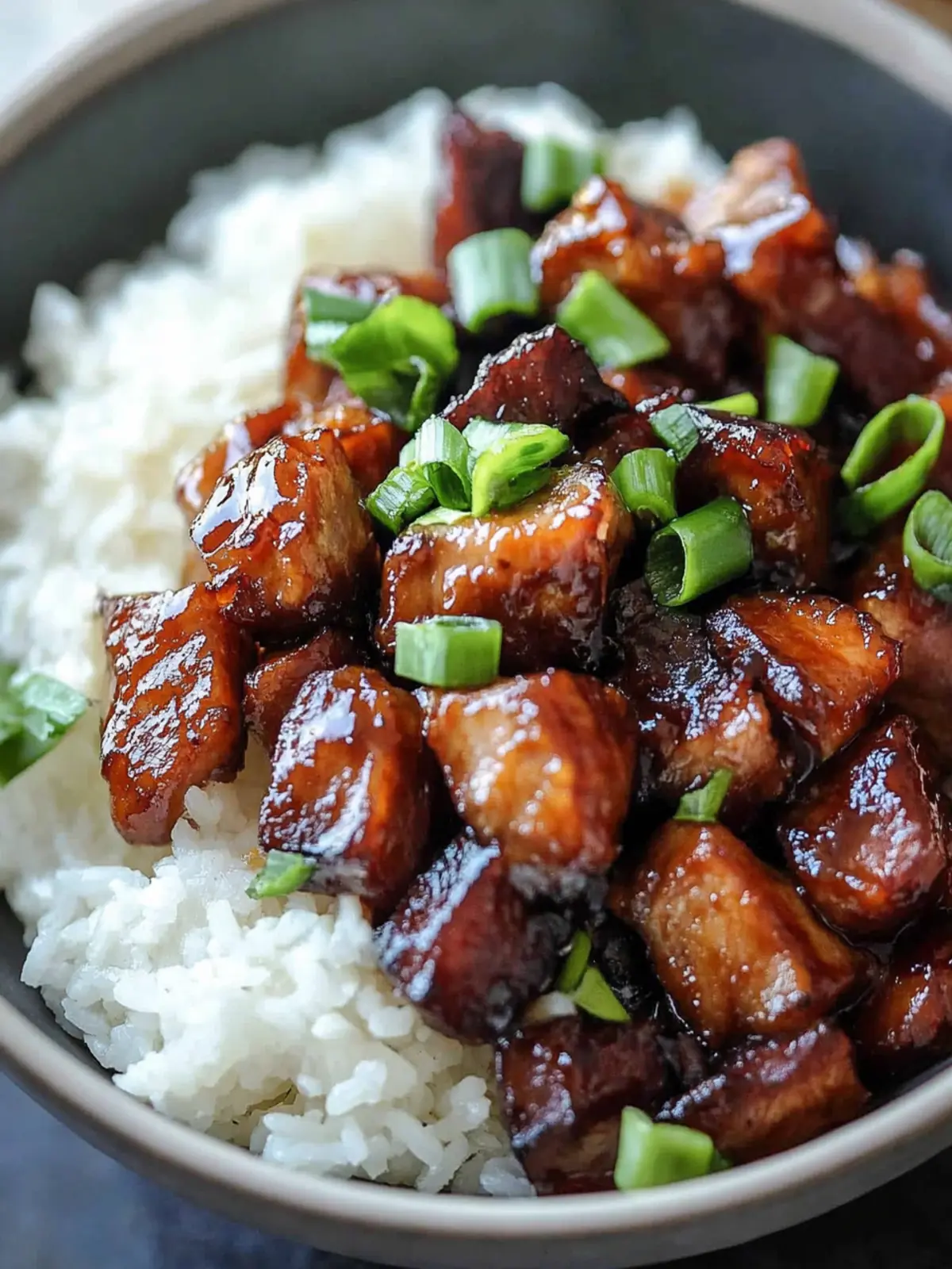 Sweet Caramelized Pork with Rice: A Flavorful Delight 2 Sweet Caramelized Pork with Rice