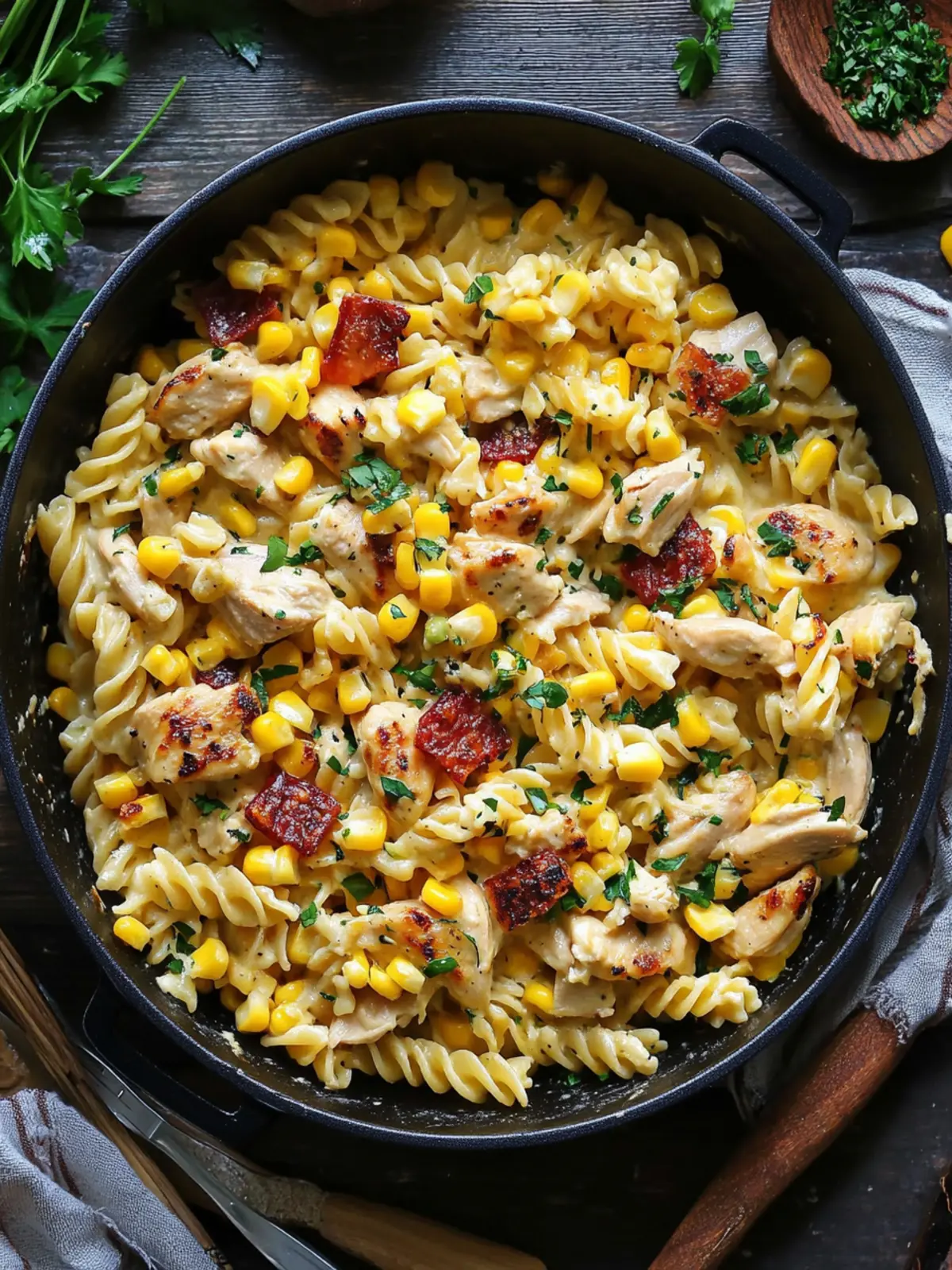 Creamy Chicken and Corn Pasta – A Quick Family Pleaser 5 Creamy Chicken and Corn Pasta