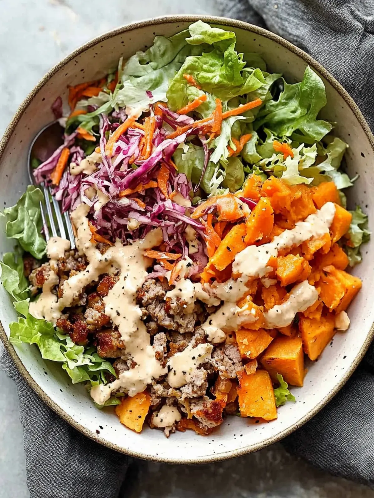 Delicious Sweet Potato Burger Bowl for Healthy Meal Prep 4 Sweet Potato Burger Bowl