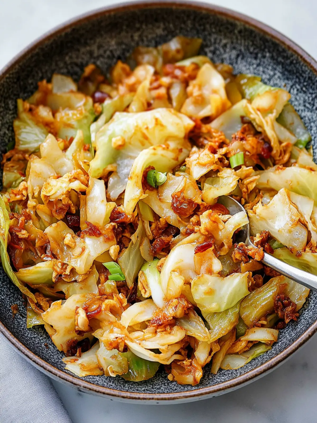 Savory Fried Cabbage with Sausage for a Comforting Dinner 5 Fried Cabbage