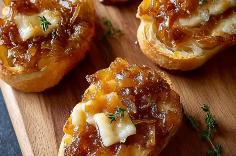 Caramelized Onion Gruyere Hot Honey