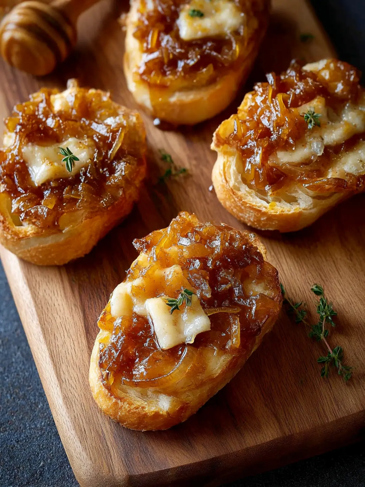 Caramelized Onion Gruyere Hot Honey Bites You'll Adore 5 Caramelized Onion Gruyere Hot Honey