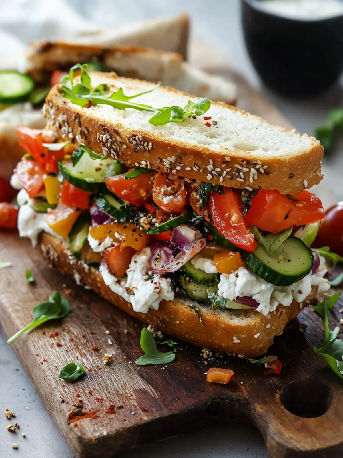 Mediterranean Vegetable Sandwich: A Flavorful Fresh Twist 3 Mediterranean Vegetable Sandwich