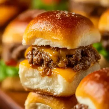 Cheeseburger Sliders: Irresistibly Juicy and Kid-Friendly Treats 9 Cheeseburger Sliders