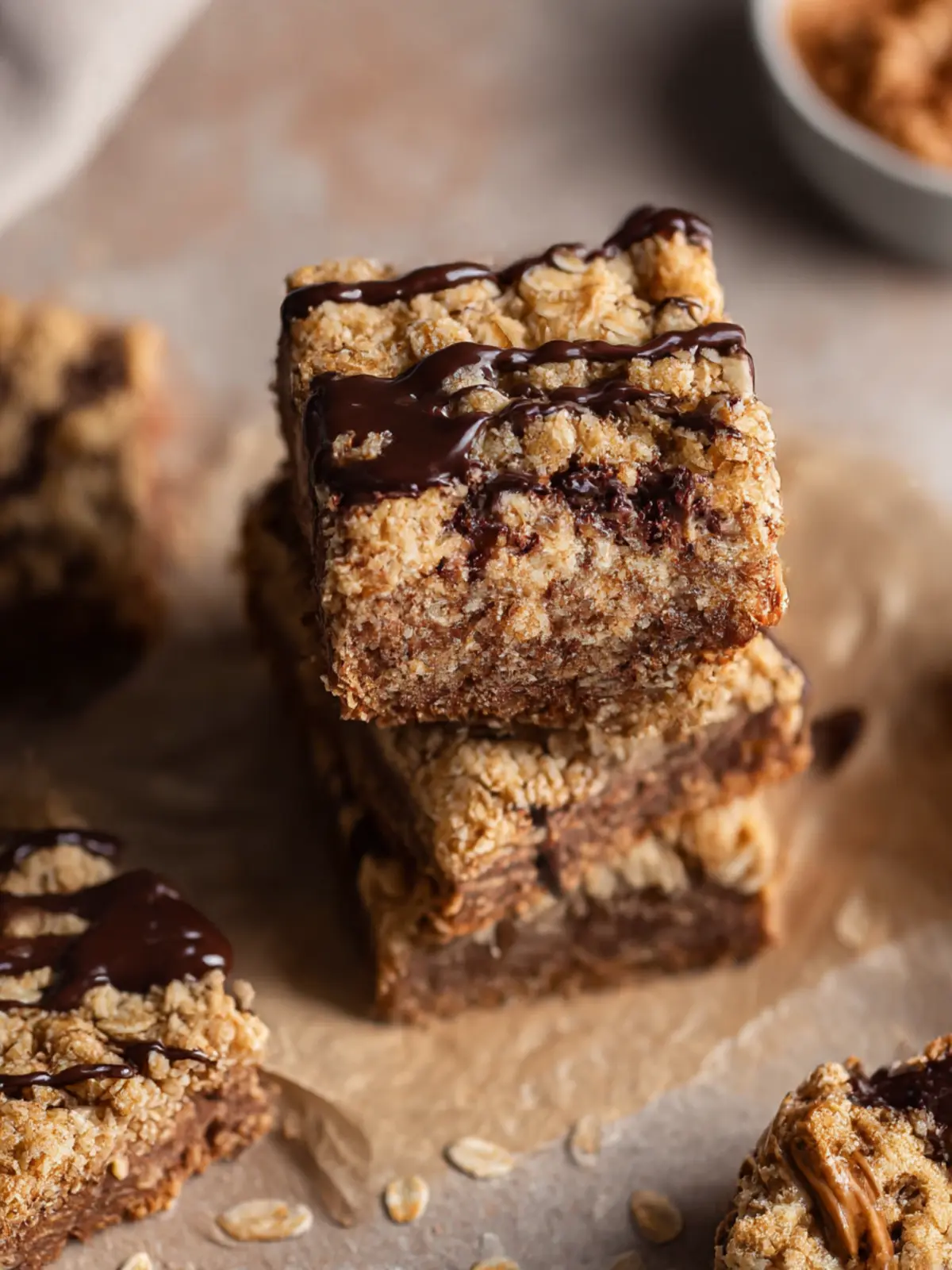 Nutella Oatmeal Bars: Irresistibly Chewy & Deliciously Easy 3 Nutella Oatmeal Bars