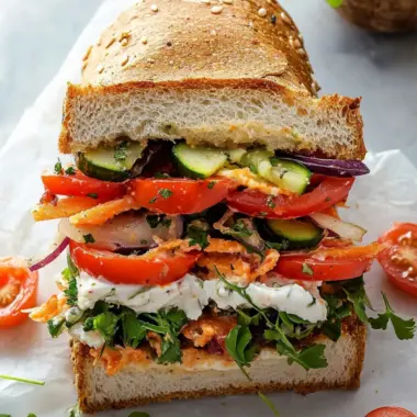 Mediterranean Vegetable Sandwich: A Flavorful Fresh Twist 9 Mediterranean Vegetable Sandwich