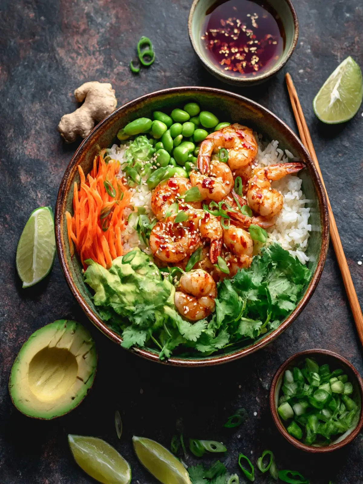 Irresistible Spicy Shrimp Rice Bowls with Creamy Sriracha Twist 2 Spicy Shrimp Rice Bowls
