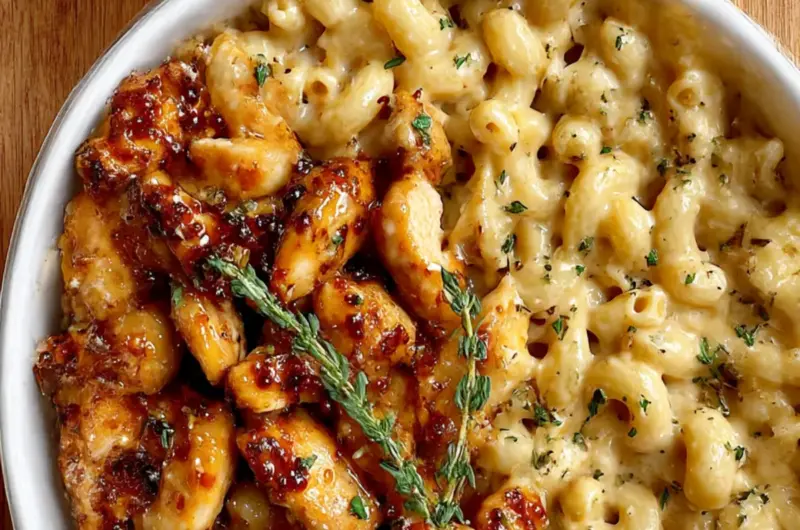 Honey Pepper Chicken Mac & Cheese