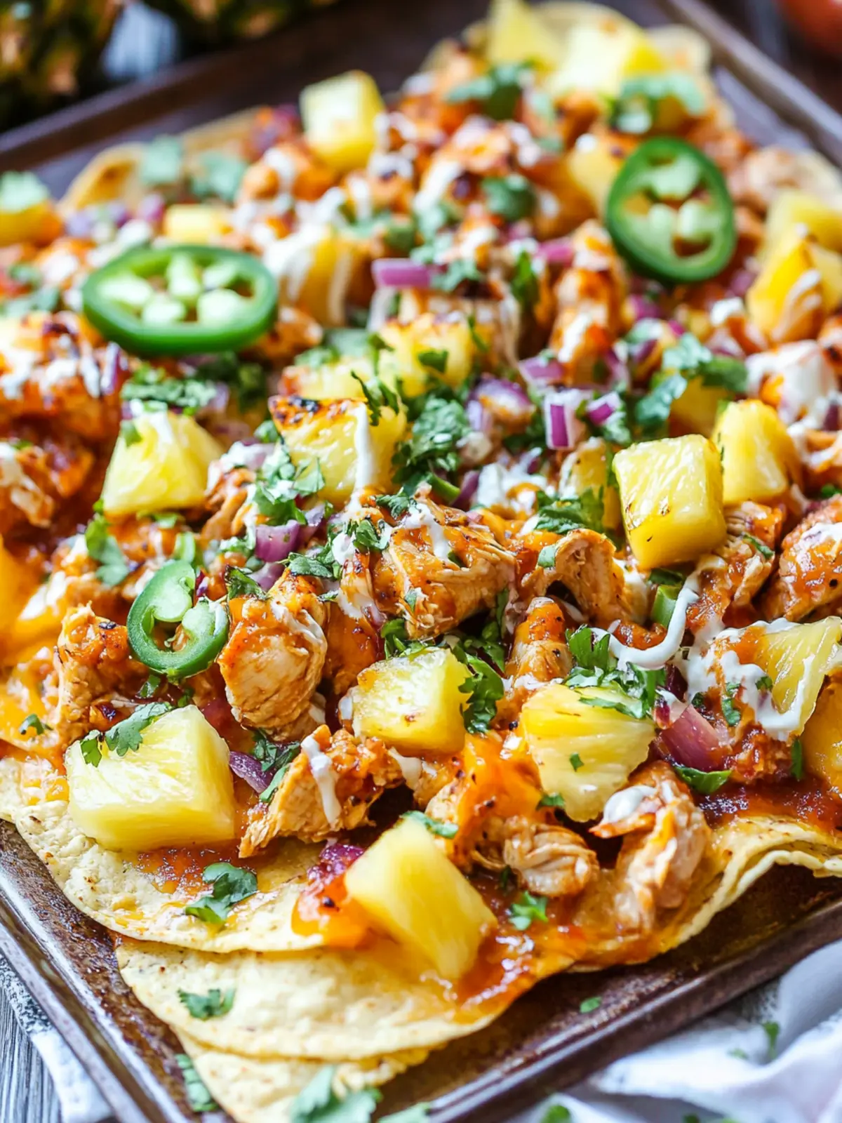 BBQ Chicken and Grilled Pineapple Nachos: Flavor-Packed Delight 5 BBQ Chicken and Grilled Pineapple Nachos